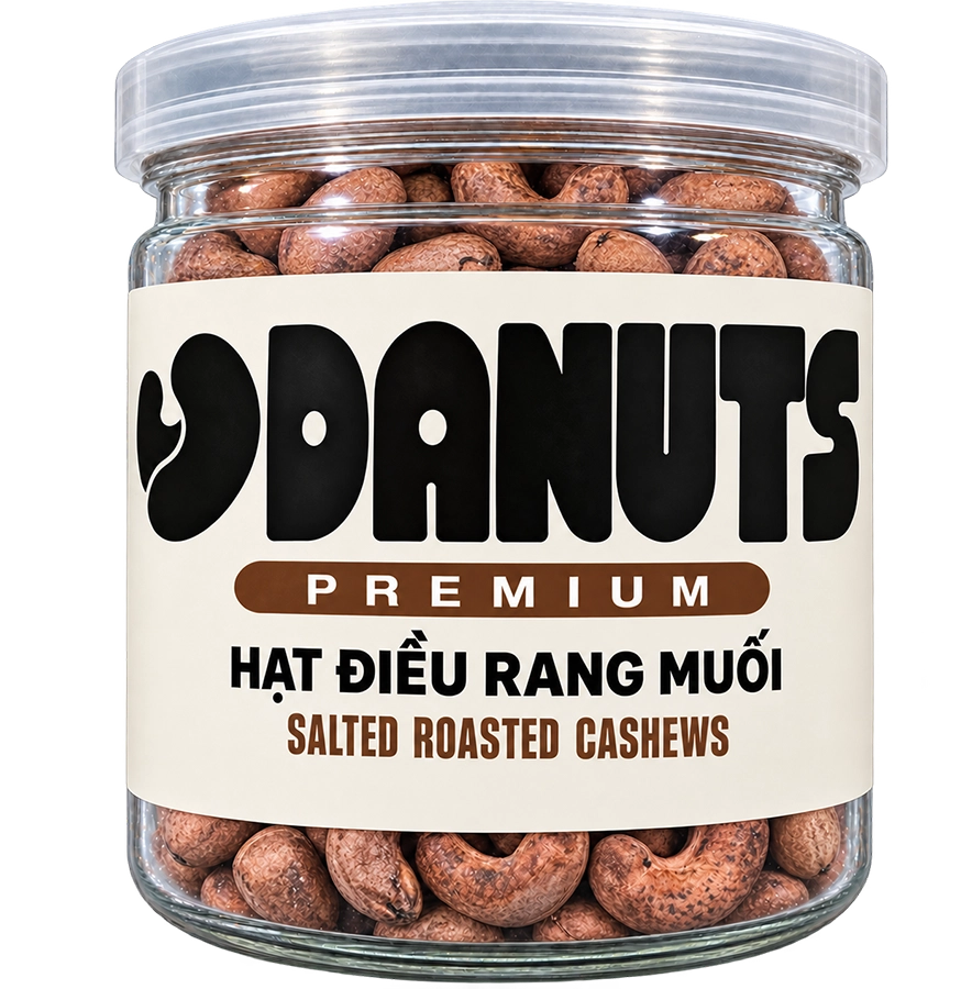 Hộp Hạt điều rang muối DANUTS 250g